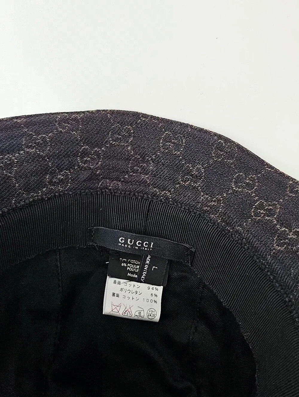 Gucci Interlocking GG Brown Canvas Unisex Bucket Hat